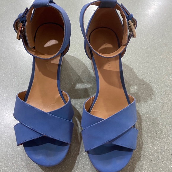 Tommy Hilfiger ankle strap wedge cork sandals - Picture 1 of 16